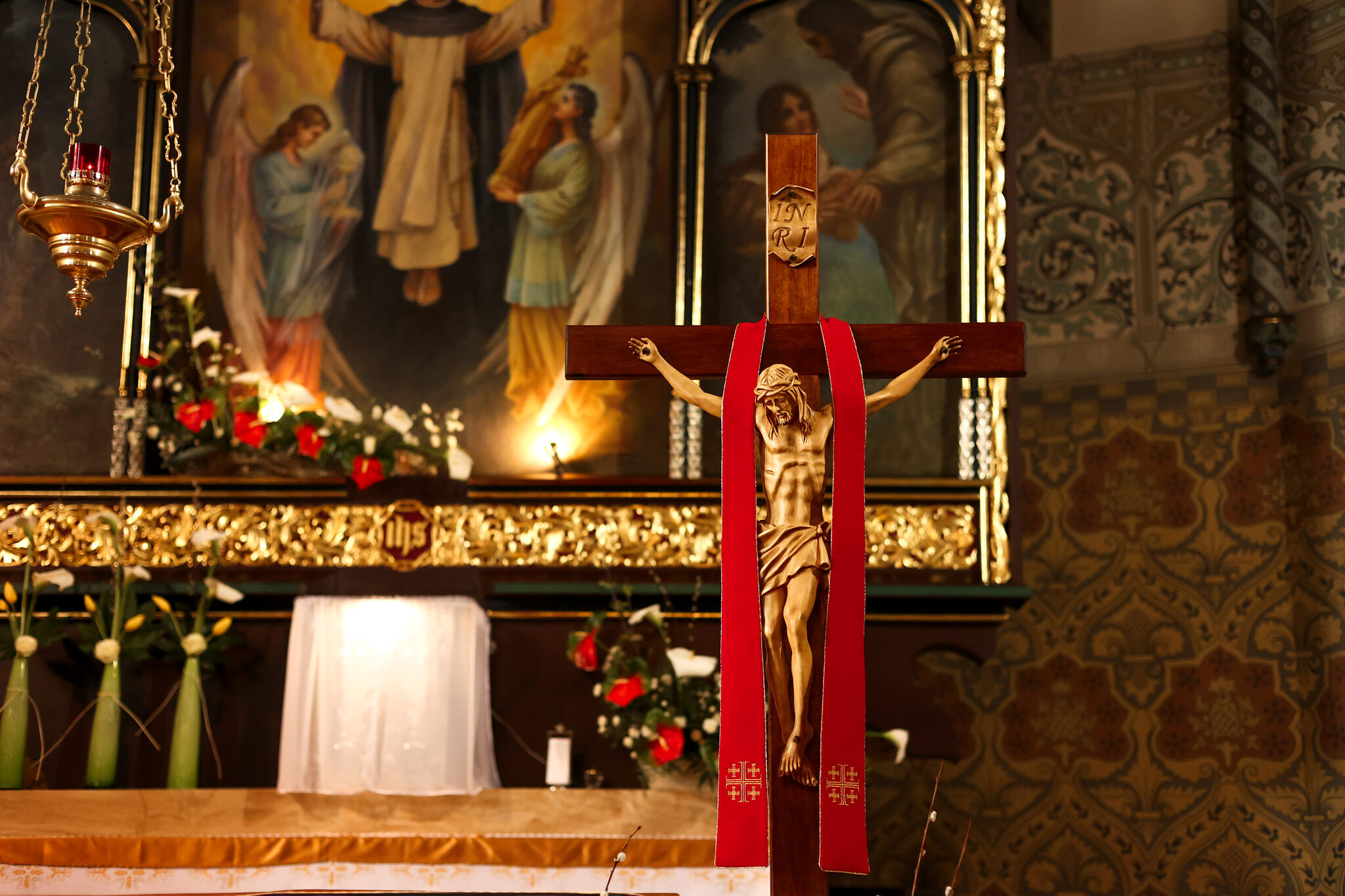 Jesus Christ hanging on the cross